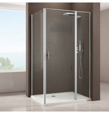 Душевой уголок Allen Brau Priority 100x90, профиль хром, стекло прозрачное
