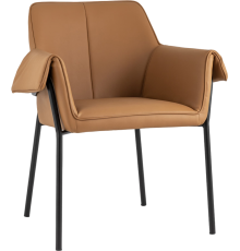 Кресло Stool Group Бесс экокожа коричневый
