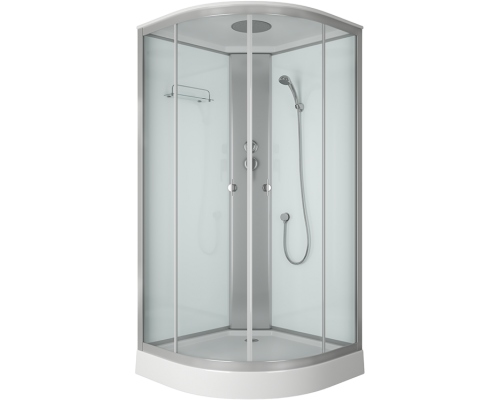 Душевая кабина Bauedge Bau Dream TY0024 профиль матовый хром, стекло прозрачное