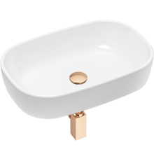 Раковина Lavinia Boho Bathroom Sink 21520022 с сифоном и донным клапаном, розовое золото