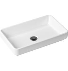 Раковина Lavinia Boho Bathroom Sink Slim 21520810 с донным клапаном, черный матовый