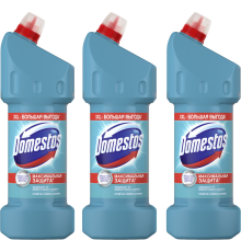 Набор Domestos универсальное моющее средство, свежесть атлантики 1,5 л, 3 шт