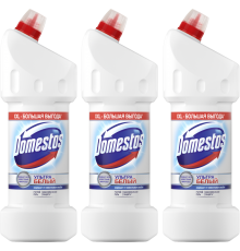 Набор Domestos универсальное моющее средство, ультра белый 1,5 л, 3 шт.