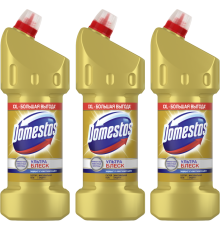 Набор Domestos универсальное моющее средство, ультра блеск 1,5 л, 3 шт