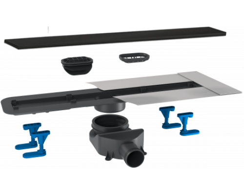 Душевой трап (лоток) BETTOSERB Frameless Line 650 черный матовый