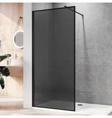 Душевая перегородка Veconi Korato KR81B-110-05-C8 110 см, профиль матовый черный, стекло тонированное