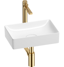 Комплект Wellsee Pure BY 201002528 глянцевый белый, золото, 4 в 1