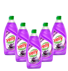 Набор Grass Средство для мытья посуды Grass Velly бархатная фиалка, 0.5 л 5 шт