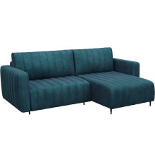 Угловой диван Mebel-Ars Флорент бархат сине-зеленый star velvet 43 black green