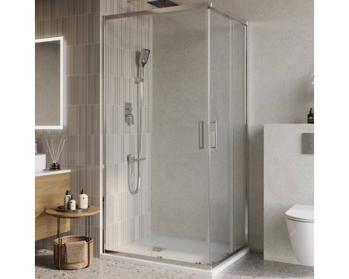 Душевой уголок BelBagno Luce AH-2-120/90-C-Cr 120x90, профиль хром, стекло прозрачное Душевой уголок BelBagno Luce AH-2-120/90-C-Cr 120x90, профиль хром, стекло прозрачное