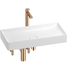 Комплект Wellsee Pure BY Wellsee 201004469 глянцевый белый, розовое золото, 5 в 1