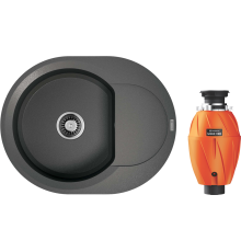 Комплект Мойка кухонная Omoikiri Sakaime 60E-PL платина + Измельчитель Nagare 1000