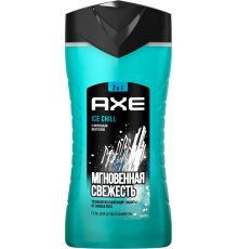 Гель для душа AXE ice chill, увлажняющий, 2 в 1, 250 мл