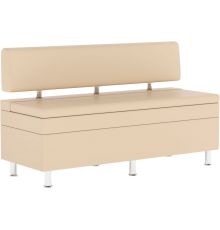 Кухонный диван Norta Hippo 130x49x77 см экокожа galaxy cream