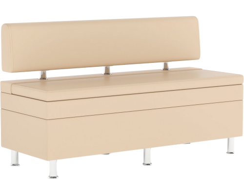 Кухонный диван Norta Hippo 130x49x77 см экокожа galaxy cream