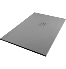 Поддон для душа Starohome Solid 1237833 140х80, серый матовый