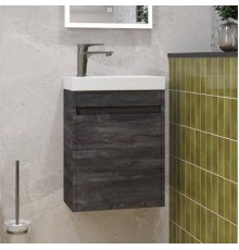 Тумба с раковиной Art Max Family-M 40 подвесная, iron stone, с дверцей