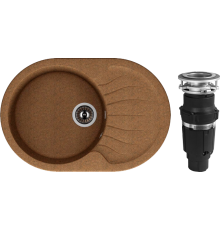 Комплект Мойка кухонная Dr. Gans Berta 760 терракот + Измельчитель Bone Crusher BC 610-AS