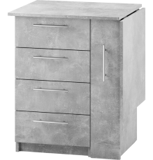 Письменный стол Mebel-Ars Лидер 62х49 см, ателье светлый