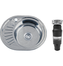 Комплект Мойка кухонная РМС MD8 MD8-5745OVR R + Измельчитель Bone Crusher BC 910-SL-Slim Line