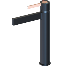 Смеситель beWash Incanto BVMM1BH238 черный, розовое золото