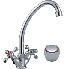 Смеситель для кухни Ledeme H09 L4009 хром, вентили в ассортименте