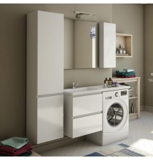 Мебель для ванной комнаты Эстет Dallas Luxe 120 L подвесная, 2 ящика, зеркало DIWO Элиста