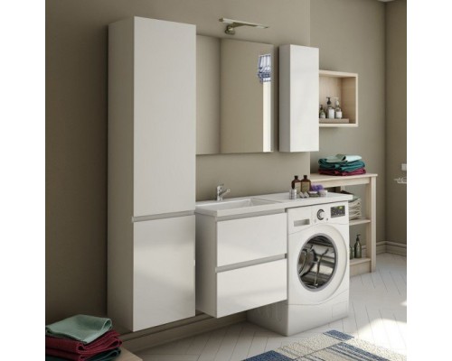 Мебель для ванной комнаты Эстет Dallas Luxe 120 L подвесная, 2 ящика, зеркало DIWO Элиста