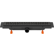 Душевой трап (лоток) Milleau Level M550LB 55 см, матовый черный