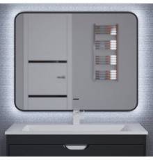 Зеркало Uperwood Modul 100х80, с подсветкой, с подогревом, холодная подсветка, черное