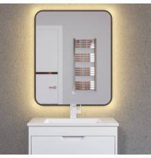 Зеркало Uperwood Modul 65х80, с подсветкой, с подогревом, теплая подсветка, черное
