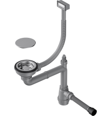 Сифон для мойки Omoikiri WK-1C-IN нержавеющая сталь