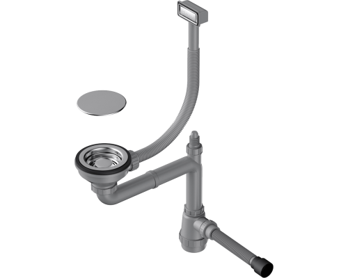 Сифон для мойки Omoikiri WK-1C-IN нержавеющая сталь