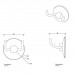 Decor Walther WH 2 Крючок двойной, подвесной, цвет: хром. 0900800