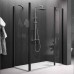 Novellini Young Душевой угол 100х100х200см., Sx/DX, стекло прозрачное, цвет: черный матовый. Y22P97-1H,  R80LOU450-H,  Y2F1B99-1H