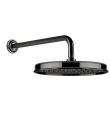 Gessi Venti20 Верхний душ Oslash;32.8см., с настенным держателем 38.9см., цвет: Black Metal PVD. 65149#706