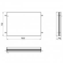 Emco Asis prime Встраиваемая рама для зеркального шкафа, 102.2xH72.2см. 9497 000 12