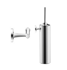Набор Держатель Duravit Starck T 0099371000 хром + Ершик 0099461000 подвесной, хром