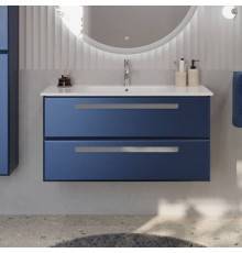 Тумба с раковиной Cezares Eco Cer 100 ручки серые, sapfiro