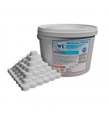 Медленный хлор в таблетках Wellness Therm ЭКОХЛОР для обеззараживания воды в бассейнах 5 кг (20г) 877451