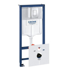 Grohe 38 775 001 Rapid SL 4 в 1, для подвесного унитаза, Набор (рама+панель+уголки+шум) П хром 38775001Gr