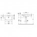 Duravit DuraStyle Раковина 130х48 см, 3 отв., двойная, цвет: белый. 2338130030