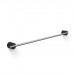 Decor Walther Black Stone HTE60 Полотенцедержатель 60см, подвесной, цвет: черный матовый / сталь матовая. 0975265