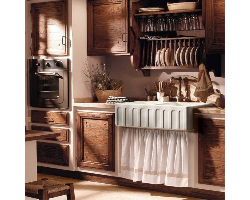 Kerasan Hannah Surrey Раковина 100x47x23 см, без отв., кухонная, цвет: белый. 545101