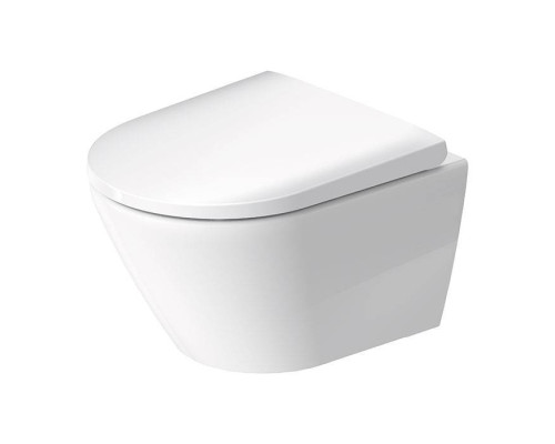 Duravit D-Neo Унитаз подвесной 48х37см, безободковый, сиденье микролифт, цвет: белый. 45880900A1 (2588090000+0021690000)