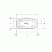 Duravit Cape Cod Ванна 1650x780х630 мм., отдельностоящая, с бесшовной панелью и ножками, с специальным сливом-переливом, DuraSolidreg; A, цвет: белый. 700459000000000