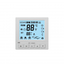 Электронный термостат Ридан Greencon-R 230V, 3 скорости вентилятора, RS485 Modbus, встраиваемый 193B0942R
