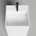 Salini Armonia Square Top Раковина напольная 45х45х90см, слив в стену, выпуск D 503, сифон, декоративная накл. , мат-л: S-Sence, цвет: белый глянцевый. 130511TG слив в стену