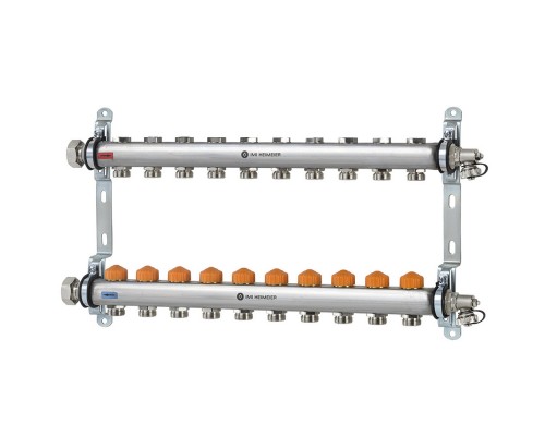 Коллектор распределительный Heimeier Dynatec Eclipse с регуляторами расхода, 10 контуров 9344-10.800
