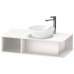 Duravit D-Neo Тумбочка подвесная компакт 100x48х26см., раковина, 1 открытое отделение на левой стороне, цвет: белый высокоглянцевый. 2328400000,  DE493902222